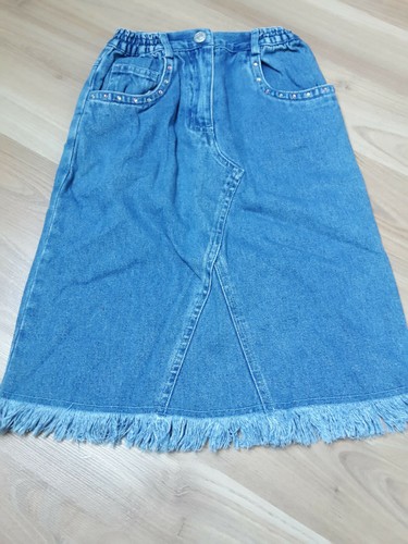 Jeansrock mit strass steinen - mit, strass-steinen